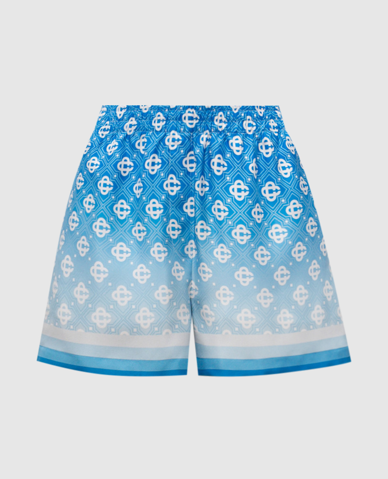 

Blue printed silk shorts Casablanca