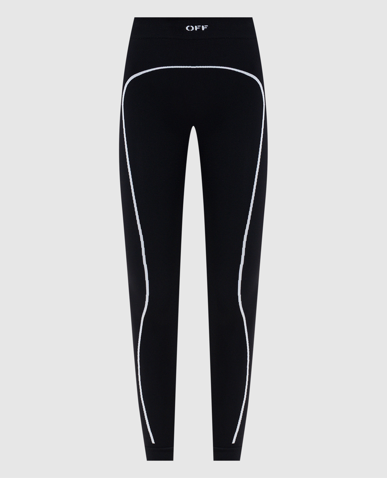 

Off Stamp black leggings with logo Off-White
