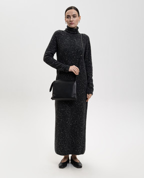 The Row Melani gray cashmere dress 10423Y632