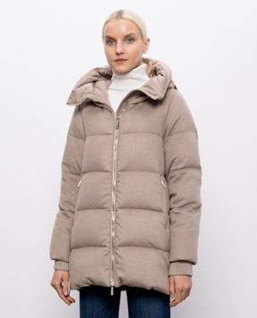 MooRER Beige down jacket made of wool and cashmere CARINZIA CARINZIALS9
