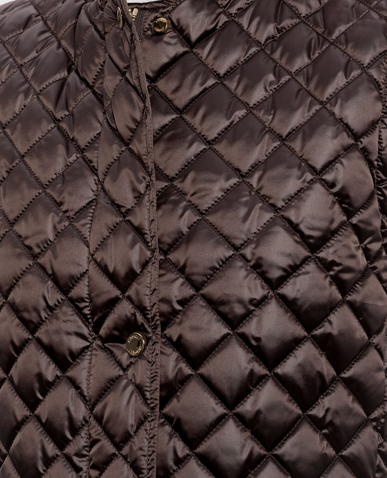 Brown quilted down vest LIMA MooRER 5