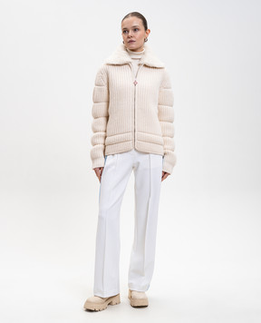 Casablanca White merino wool jacket WAW25KW105601EXSKI