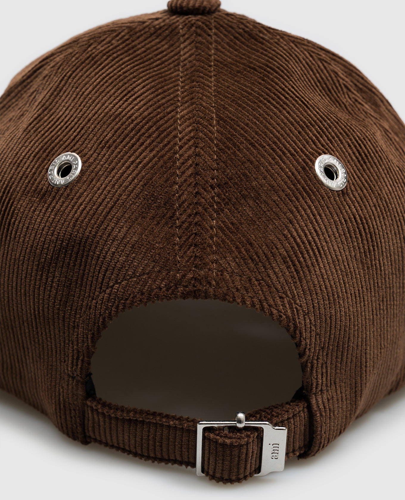 Brown velvet cap Ami Paris 4