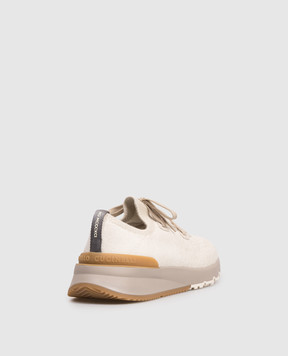 Brunello Cucinelli Beige sneakers with logo MZUKISO250