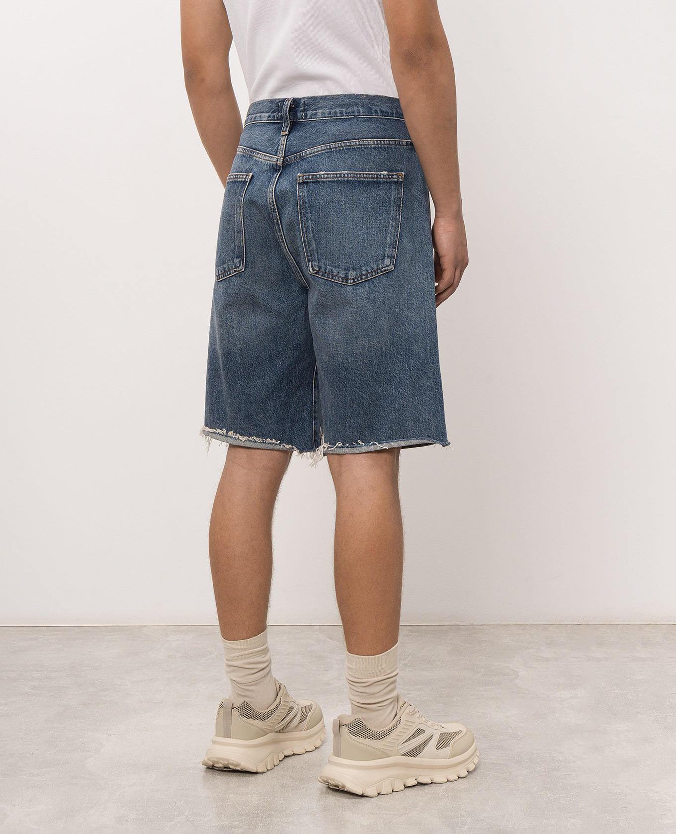 Anson blue denim shorts AGOLDE 4