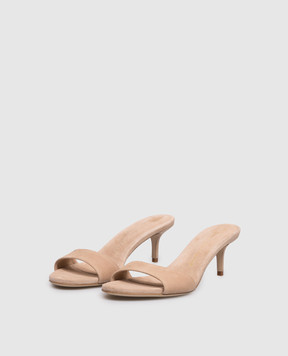 Babe Pay Pls Beige suede mules 274503ZA