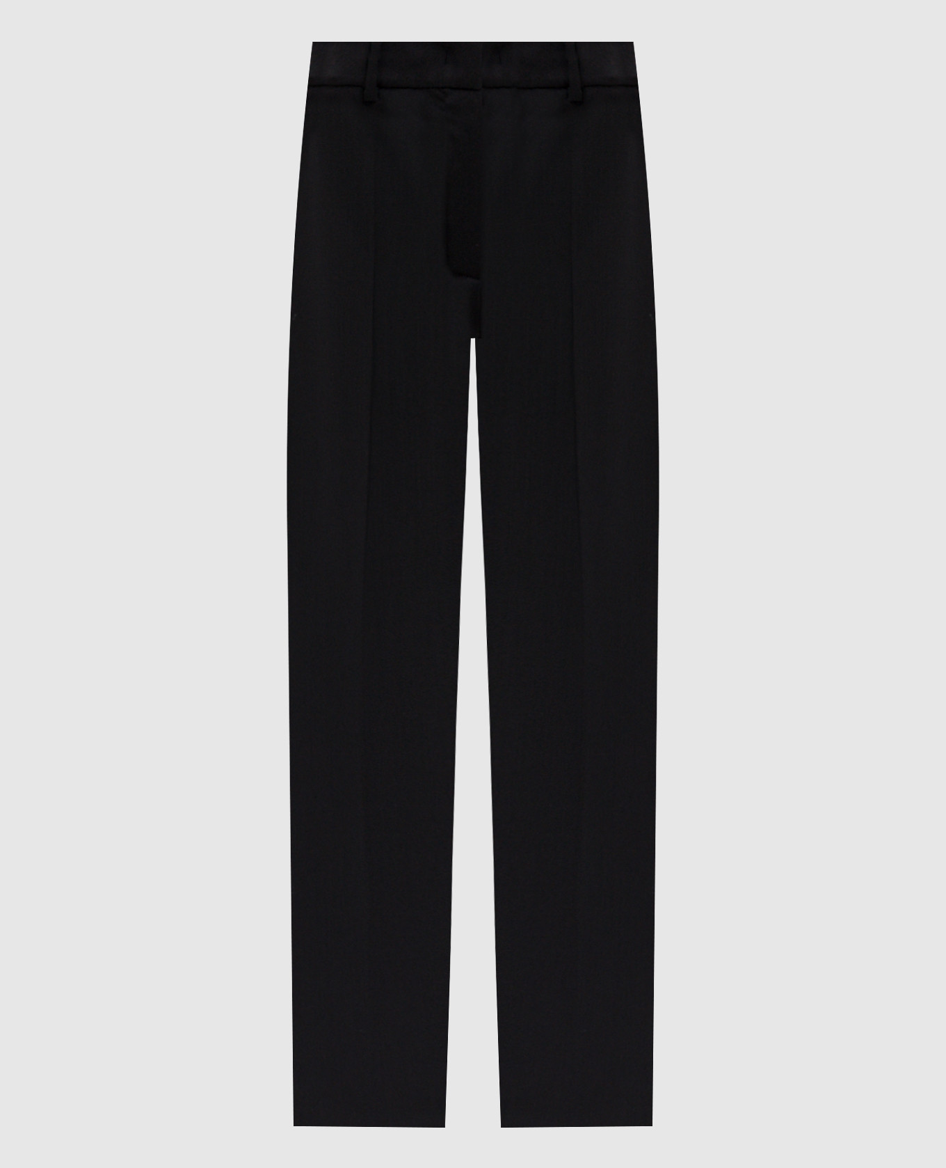 CANON black wool trousers