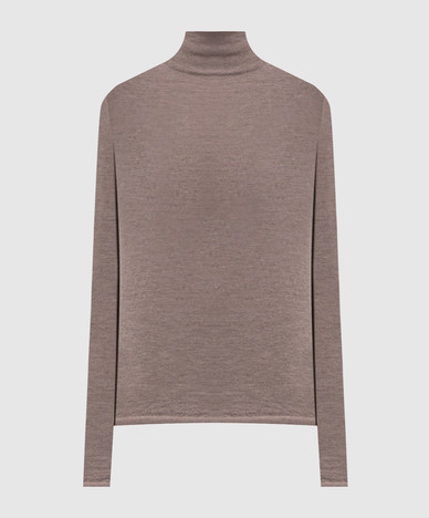 Beige cashmere turtleneck GATTO