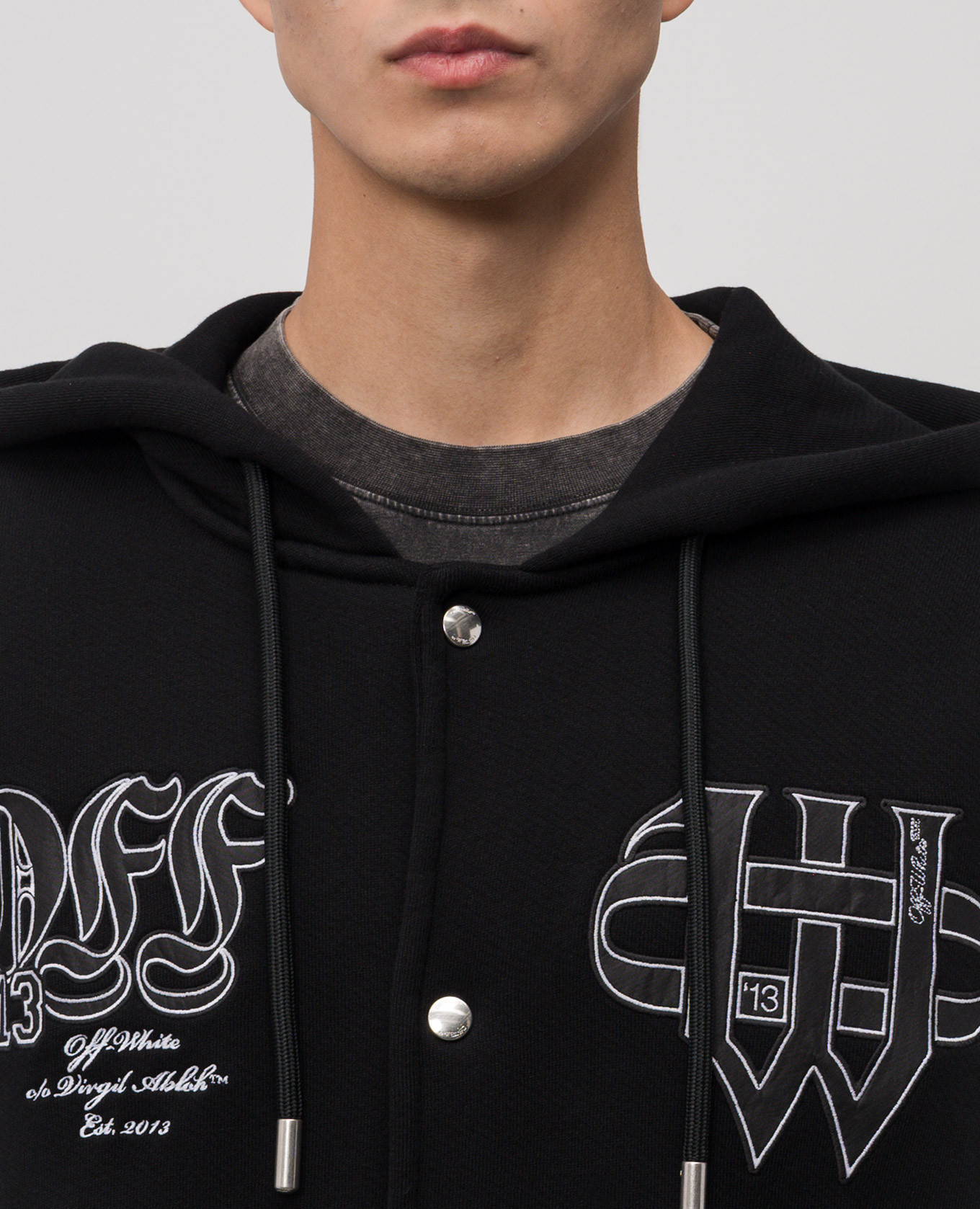 

Black sports jacket with logo Off-White