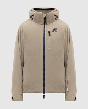 K-Way LAMET khaki corduroy ski jacket K51331W