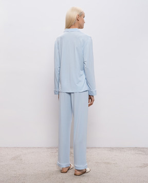 Dore & Rose Blue pajamas with edging TENCELPJSET