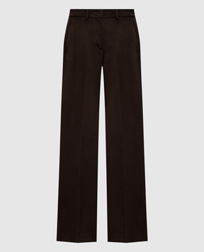 Ermanno Scervino Brown wool pants D476P718KGK