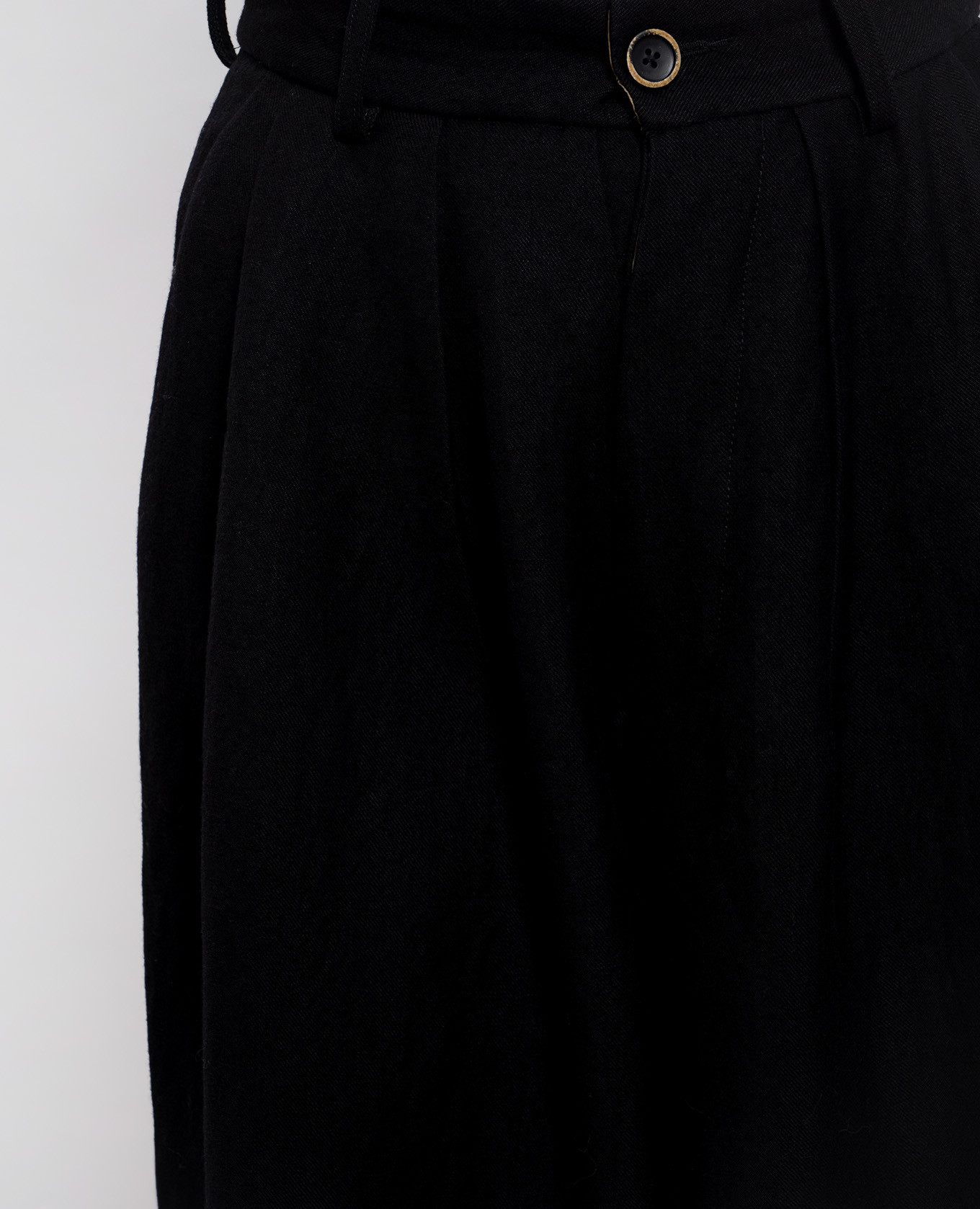 

Black linen and wool palazzo pants UMA WANG