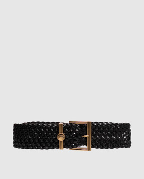 Etro Brown leather braided belt WP3A0020AE11Q
