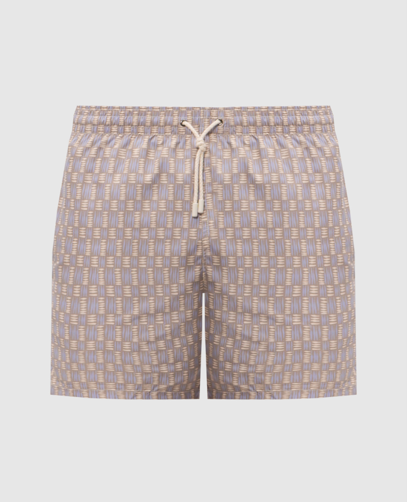 

Swim shorts with branded print Canali, White