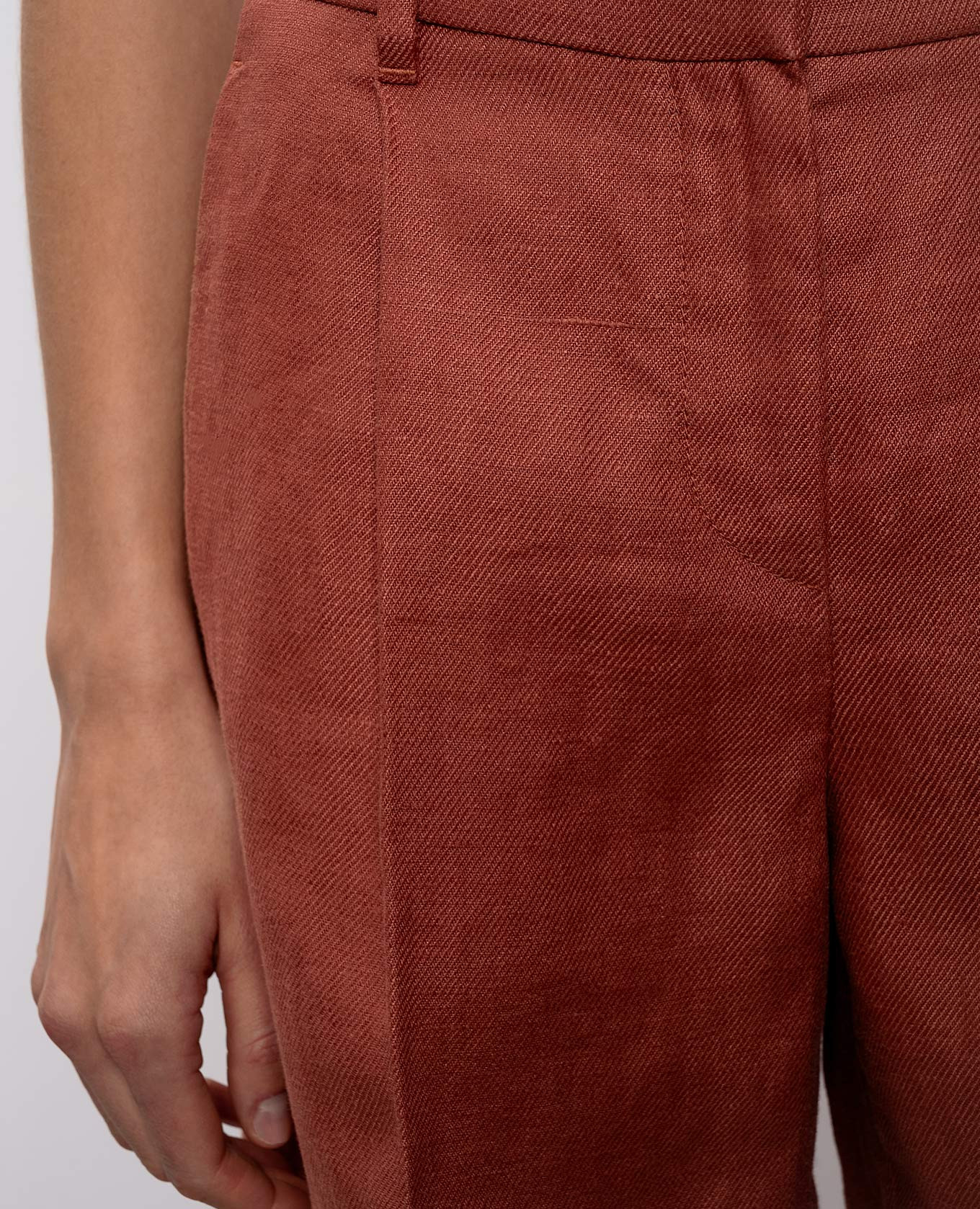 Pink linen shorts Brunello Cucinelli 5