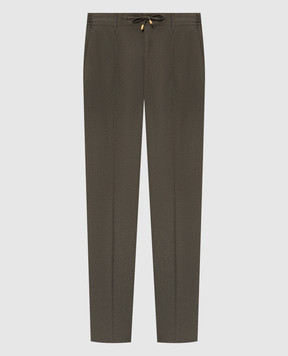 Stefano Ricci Khaki cashmere pants M1T6300020CEA01T