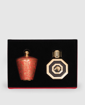 Stefano Ricci Set of Royal Eagle Red 100 ml Eau de Parfum and Scented Candle PM100RERF002VELIN6