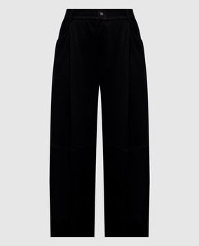 Brunello Cucinelli Black silk pants MP828B2B99