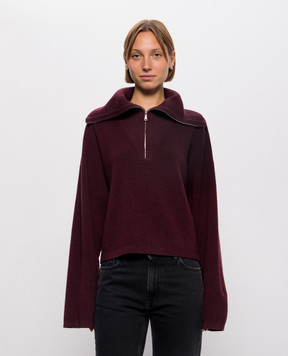 Solotre Burgundy wool sweater M3AC0001