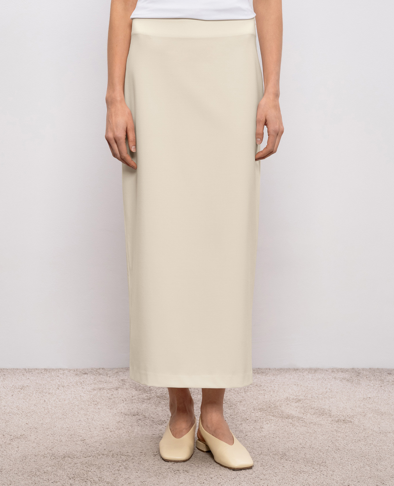 

Ivory skirt SAMOS Loulou de Saison, Beige