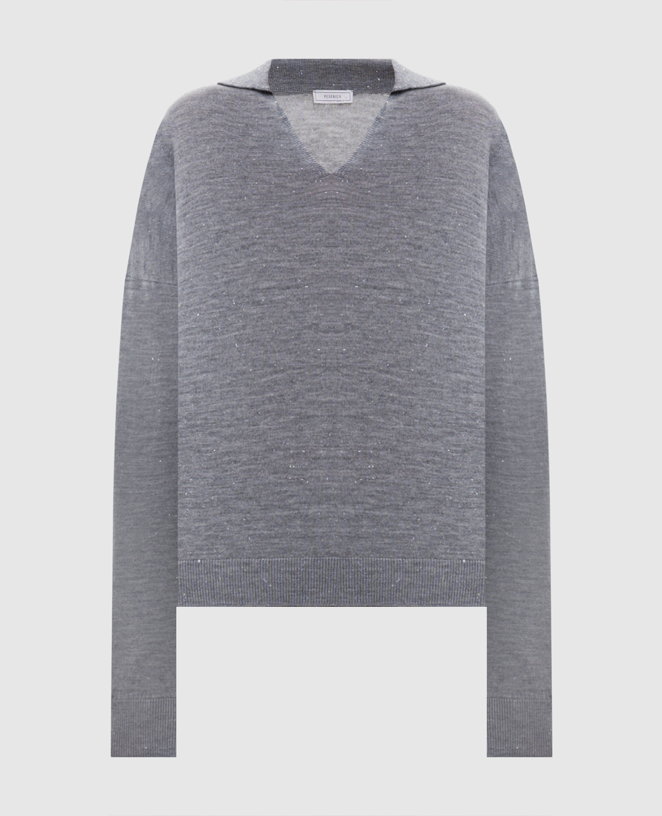 Gray sweater with wool