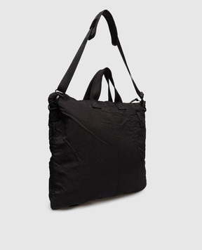 C.P. Company Black bag with logo patch MAC042A005269G