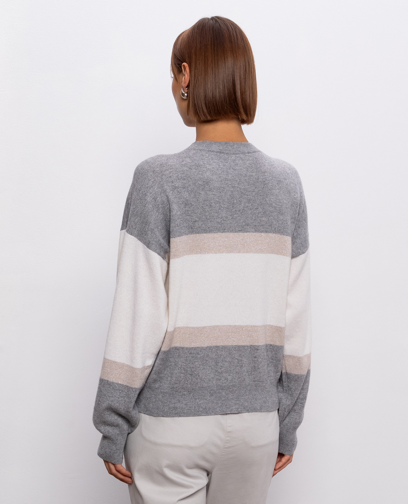 Wool, silk and cashmere jumper Peserico 4