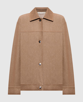 Max Mara Brown denim-effect jacket MMLFANTE