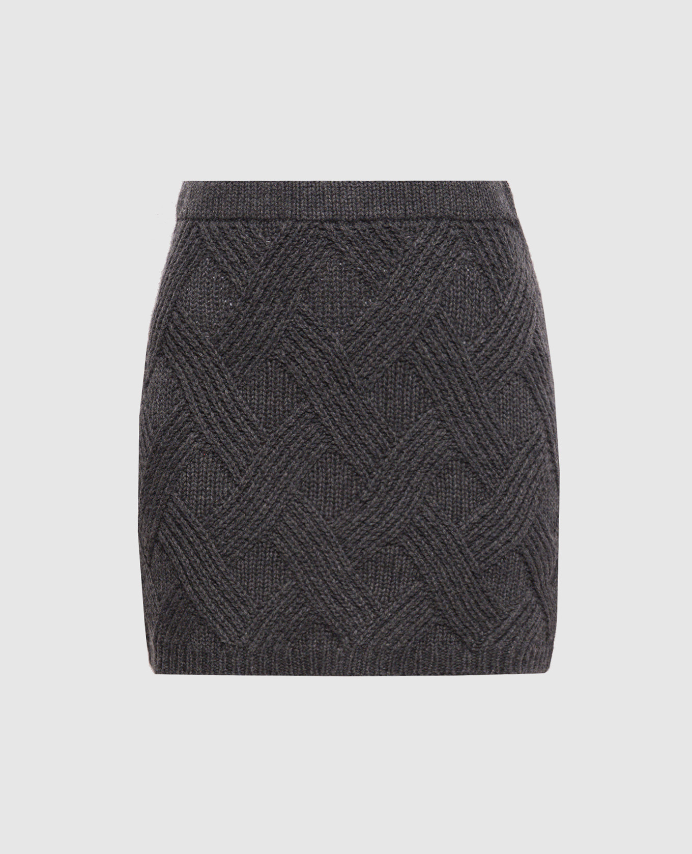 Gray patterned skirt