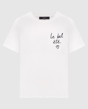 Max Mara Weekend White BORA T-shirt with embroidery WKDBORA
