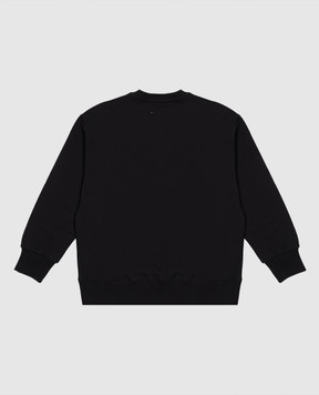 Maison Margiela MM6 Children's black sweatshirt with print M61157MM02X