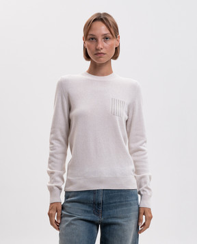 Peserico Ivory wool, silk and cashmere jumper A99202F12A9283
