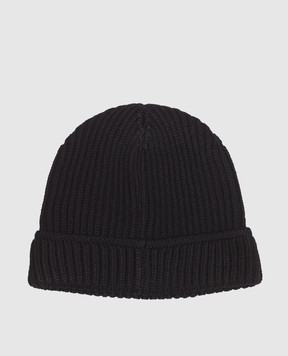 Premiata Black wool hat with logo embroidery BALE