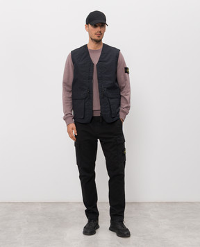 Stone Island Blue Metal Lamina Poly Vest L1S15G100005S0354