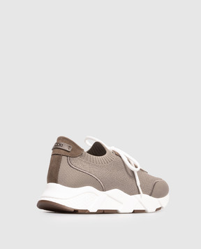Peserico Brown sneakers with lurex A39726C0CC773