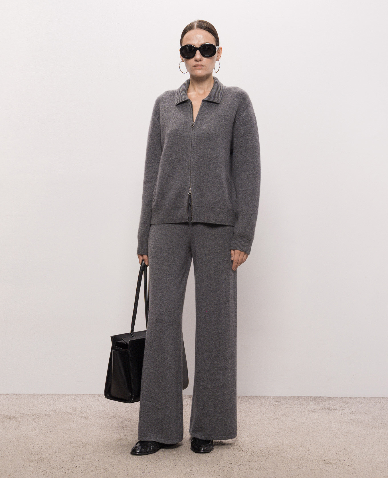 Aleya gray cashmere cardigan LISA YANG 2