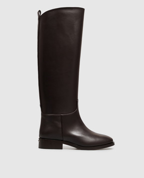 Le Silla Brown leather boots CHARLOTTE 7153G030MCPPGLO