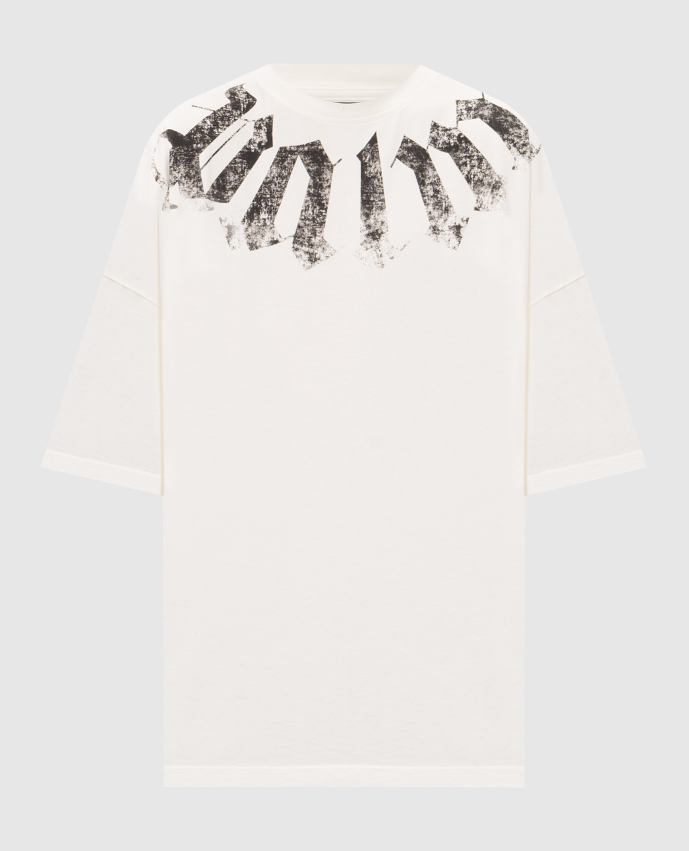 Ivory T-shirt with logo print