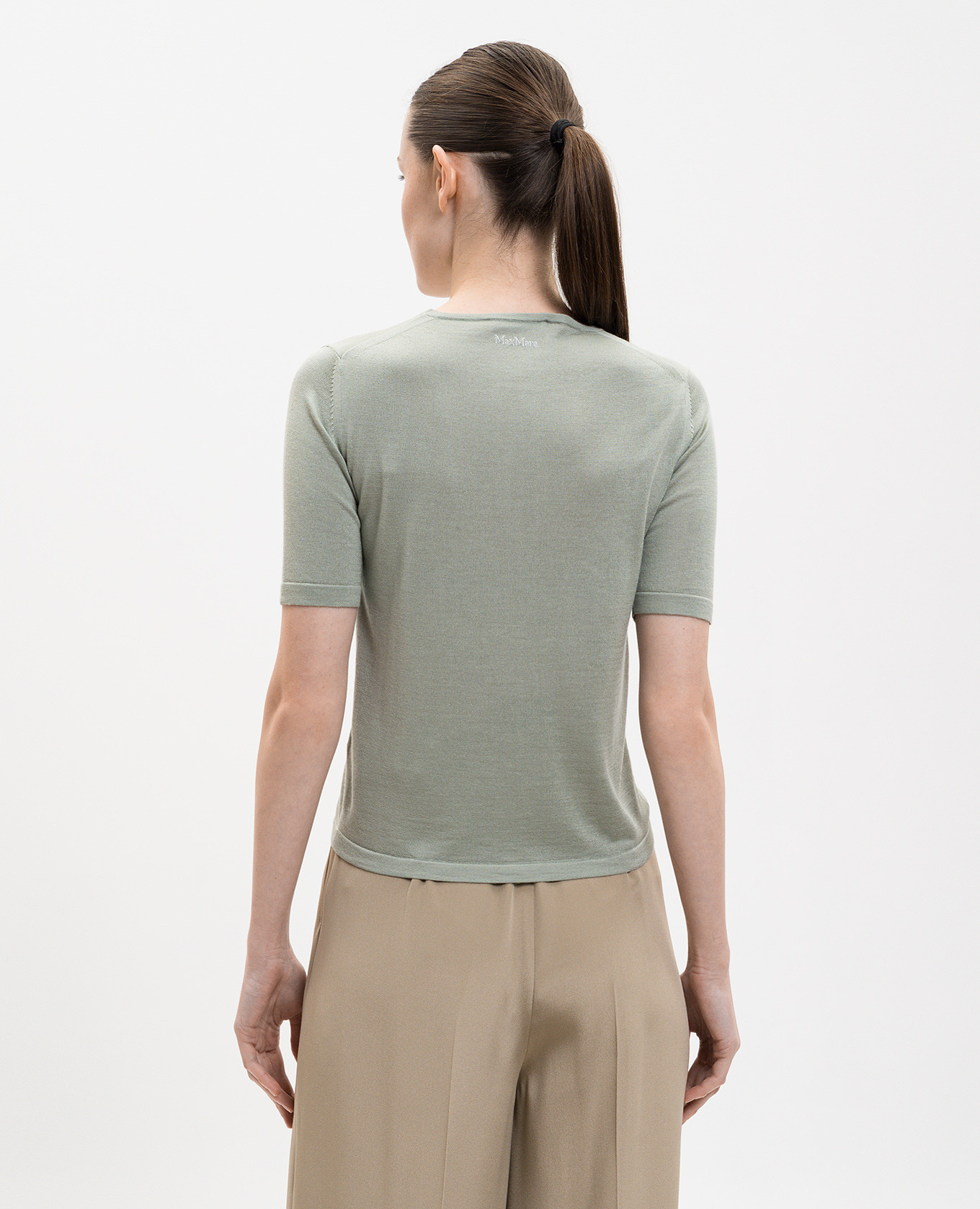 

VALIDO green silk and cashmere T-shirt Max Mara