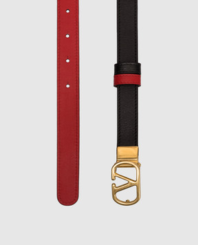Valentino VLogo Reversible Leather Belt 8W2T0SU8IYR