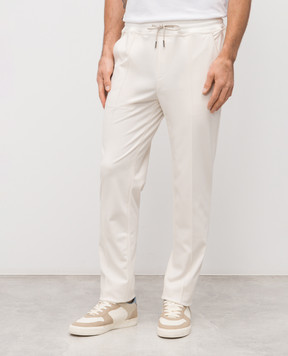 MooRER Matthew white sweatpants MATTHEWJ