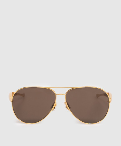 Sardine gold aviator sunglasses