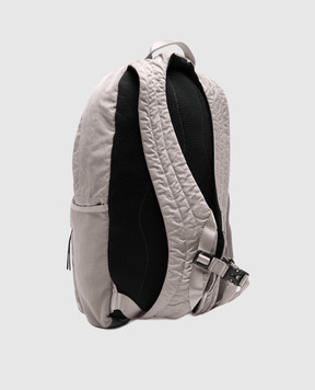 C.P. Company Gray backpack with logo patch MAC737A005269G