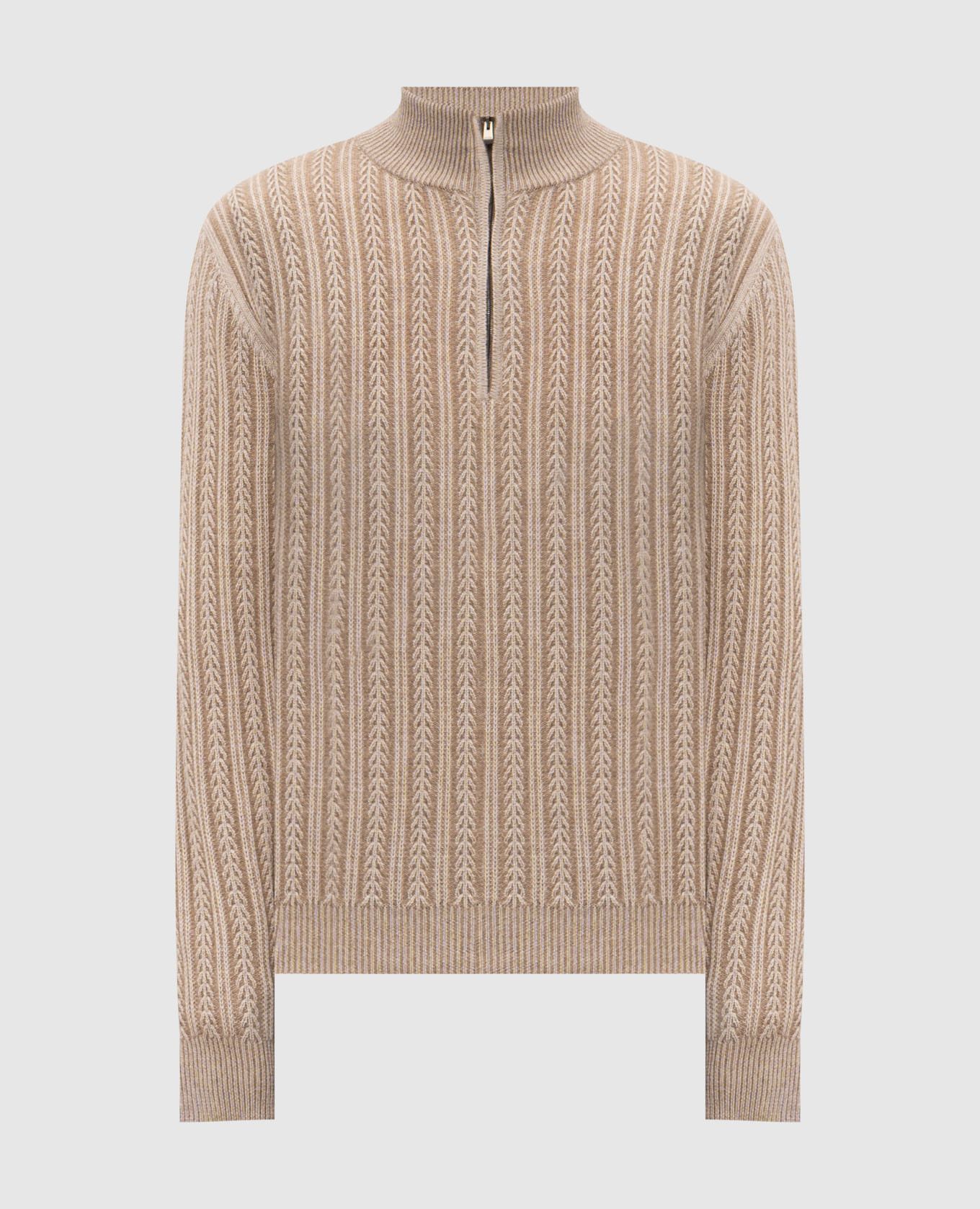 Beige cashmere, wool and silk jumper Agnona