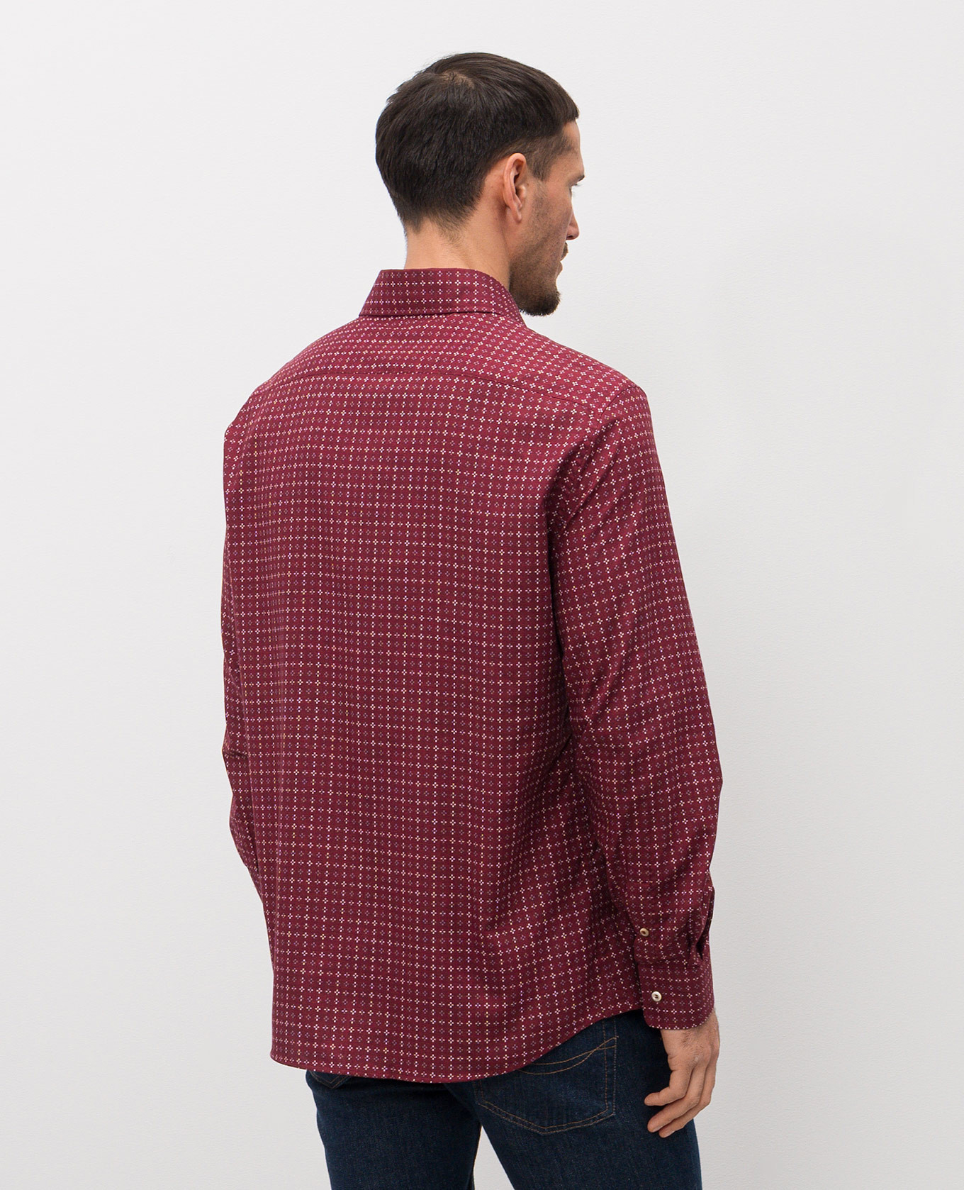 

Burgundy patterned shirt Brunello Cucinelli