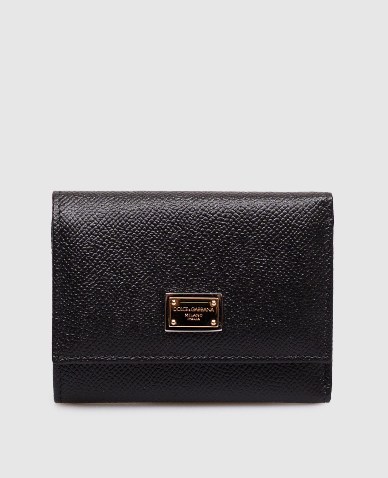 Black Dauphine leather wallet