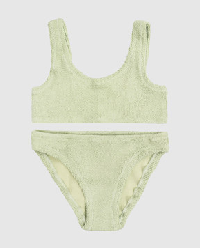 MC2 SAINT BARTH Baker children's green swimsuit with lurex BAK000200034L