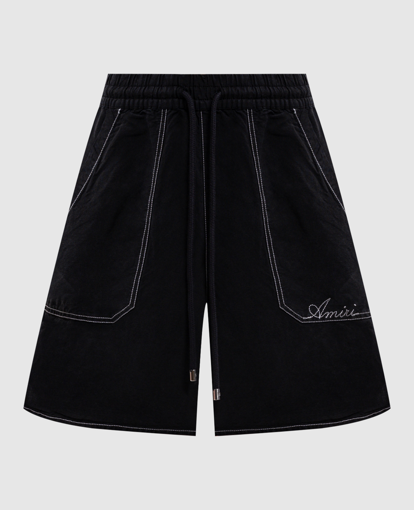 Pantalones cortos de lino negro