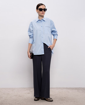 Peserico Blue shirt with chain A0684701979